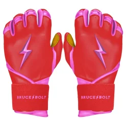 Discount BADER Series Long Cuff Batting Gloves Pink|Red