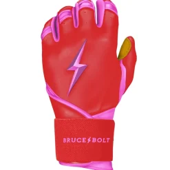 Discount BADER Series Long Cuff Batting Gloves Pink|Red