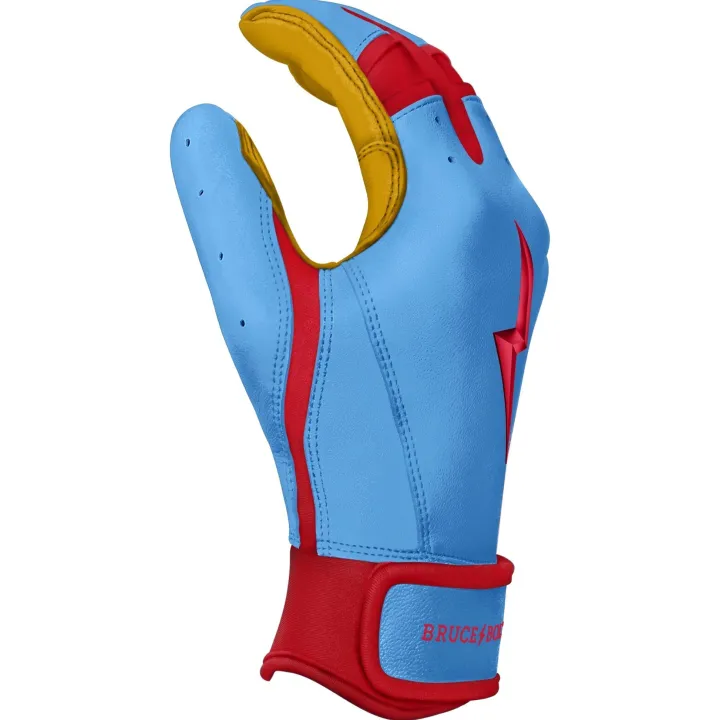 Outlet BADER Series Short Cuff Batting Gloves Specialty|Blue