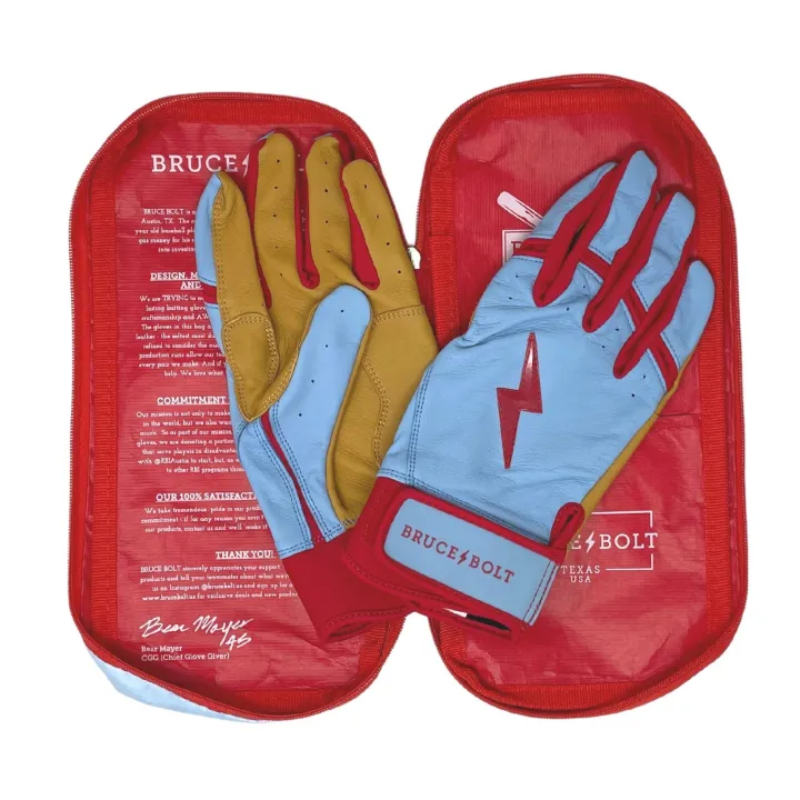 Outlet BADER Series Short Cuff Batting Gloves Specialty|Blue