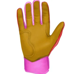 BADER Series Short Cuff Batting Gloves Pink|Red