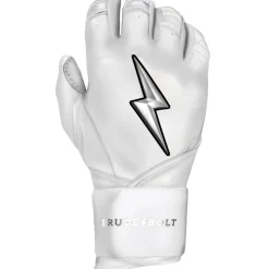 New CHROME Series Long Cuff Batting Gloves White|Batting Gloves