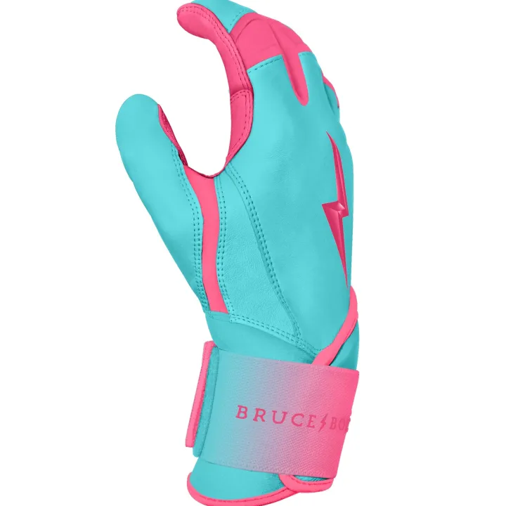 Online CLARK Series Long Cuff Batting Gloves Specialty|Pink