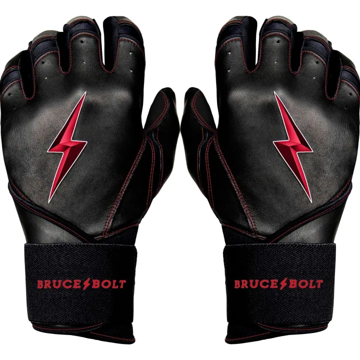 Sale Creator Series Long Cuff Batting Gloves Black|Red