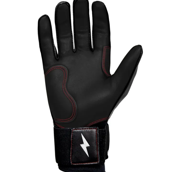 Sale Creator Series Long Cuff Batting Gloves Black|Red