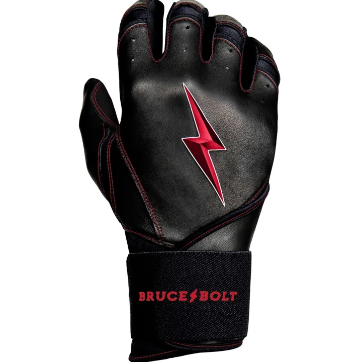 Sale Creator Series Long Cuff Batting Gloves Black|Red