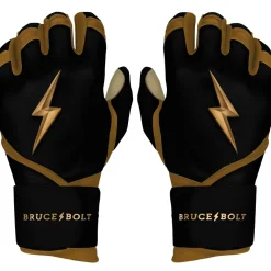 Sale GOLD SERIES Long Cuff Batting Gloves Specialty|Black