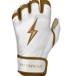 Clearance GOLD Series Short Cuff Batting Gloves Specialty|White
