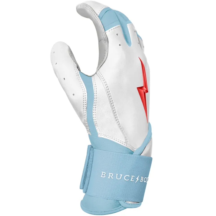 Clearance HAPP Series Long Cuff Batting Gloves Specialty|White