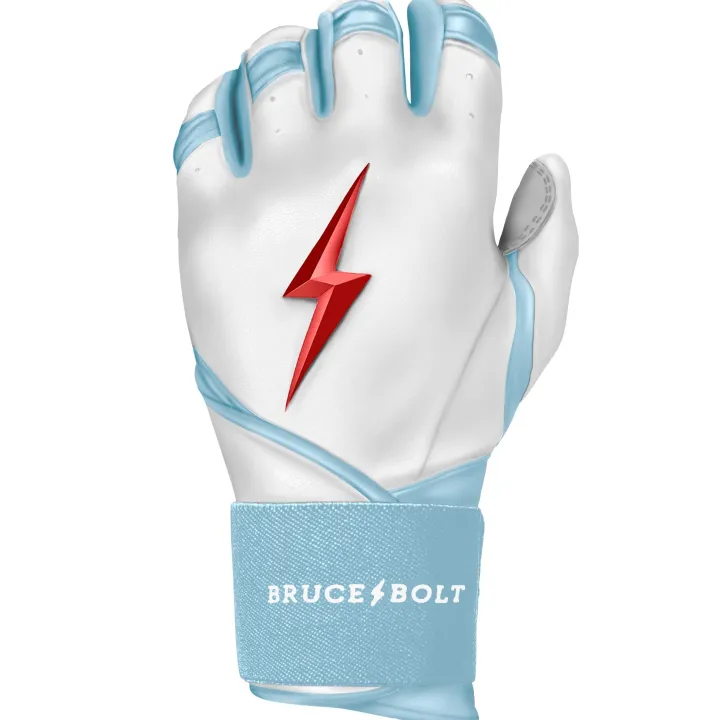 Clearance HAPP Series Long Cuff Batting Gloves Specialty|White