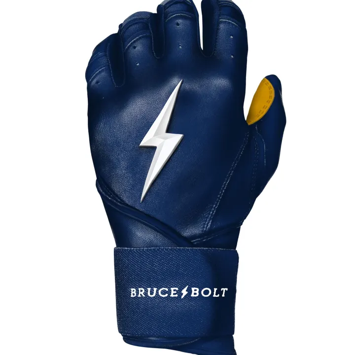 Long Cuff Batting Gloves Blue|Batting Gloves