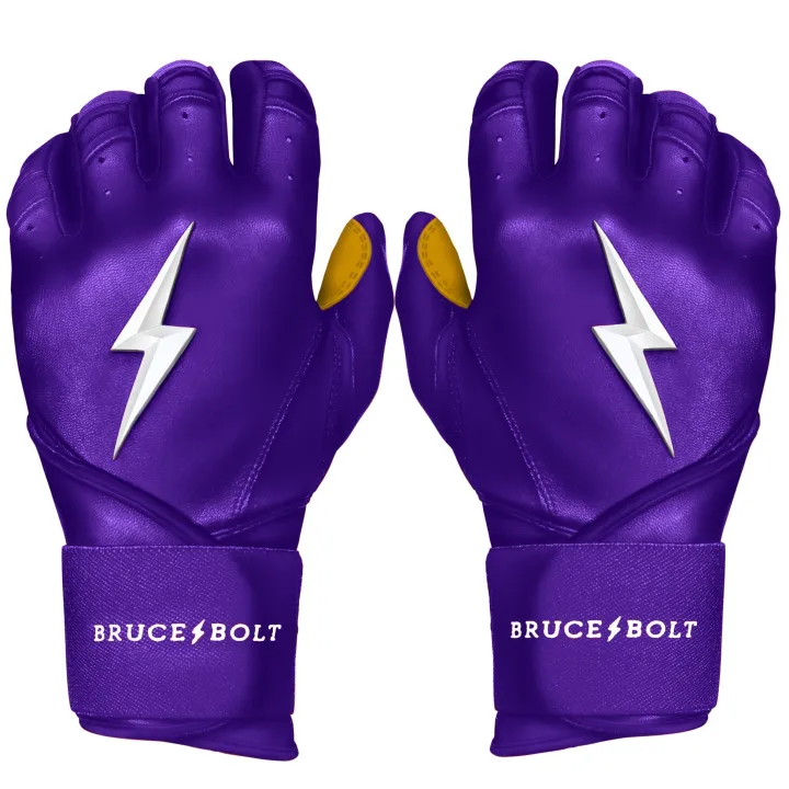 Outlet Long Cuff Batting Gloves Purple|Batting Gloves