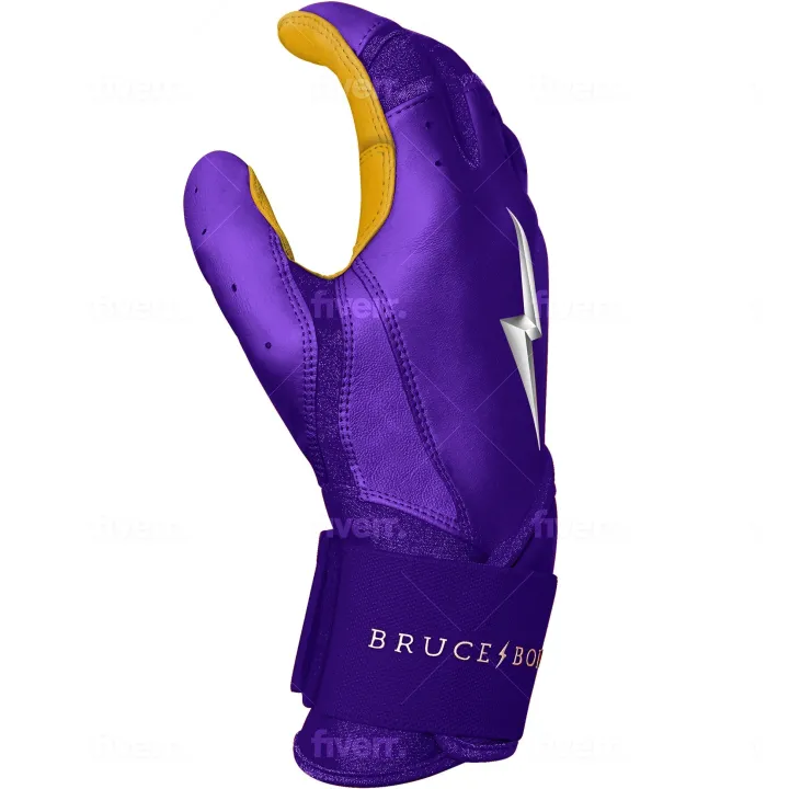 Outlet Long Cuff Batting Gloves Purple|Batting Gloves
