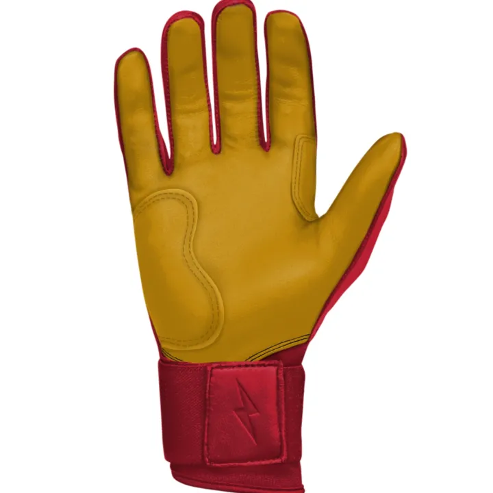 Discount Long Cuff Batting Gloves Red|Batting Gloves