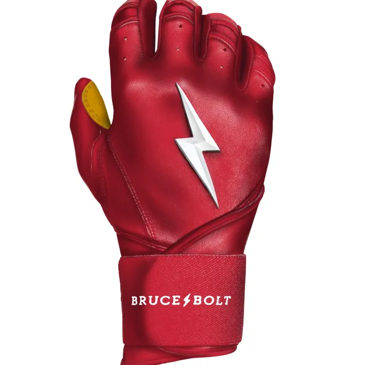 Discount Long Cuff Batting Gloves Red|Batting Gloves