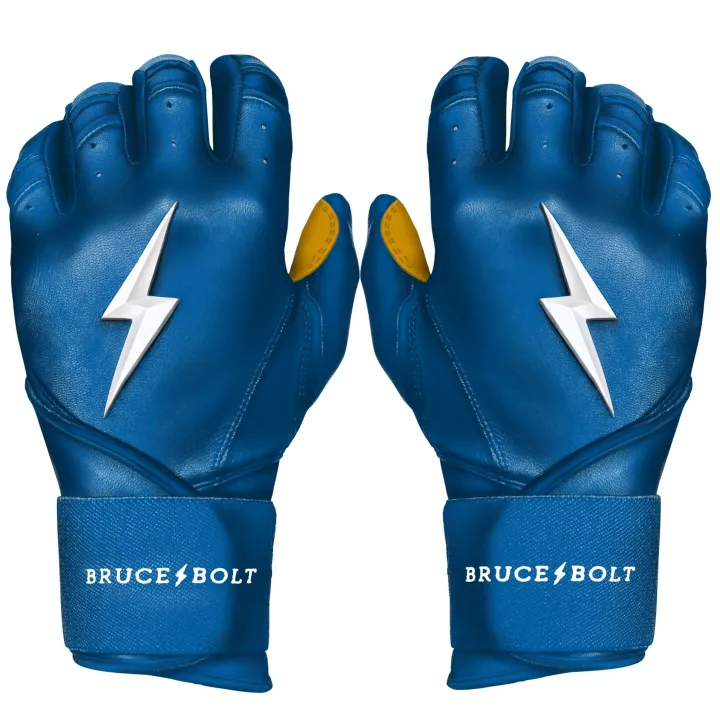Long Cuff Batting Gloves Blue|Batting Gloves