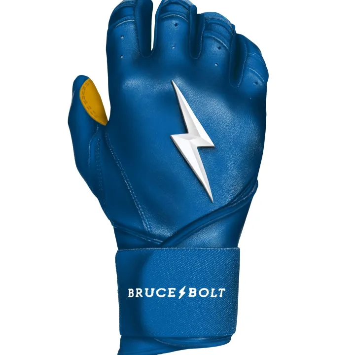 Long Cuff Batting Gloves Blue|Batting Gloves