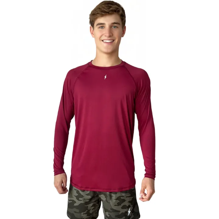Best Long Sleeve Performance T-Shirt With Reflective Bolt Performance Tees