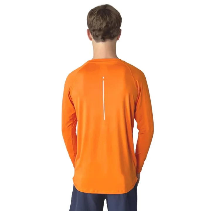Best Long Sleeve Performance T-Shirt With Reflective Bolt Performance Tees