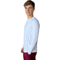 Outlet Long Sleeve Performance T-Shirt With Reflective Bolt Performance Tees