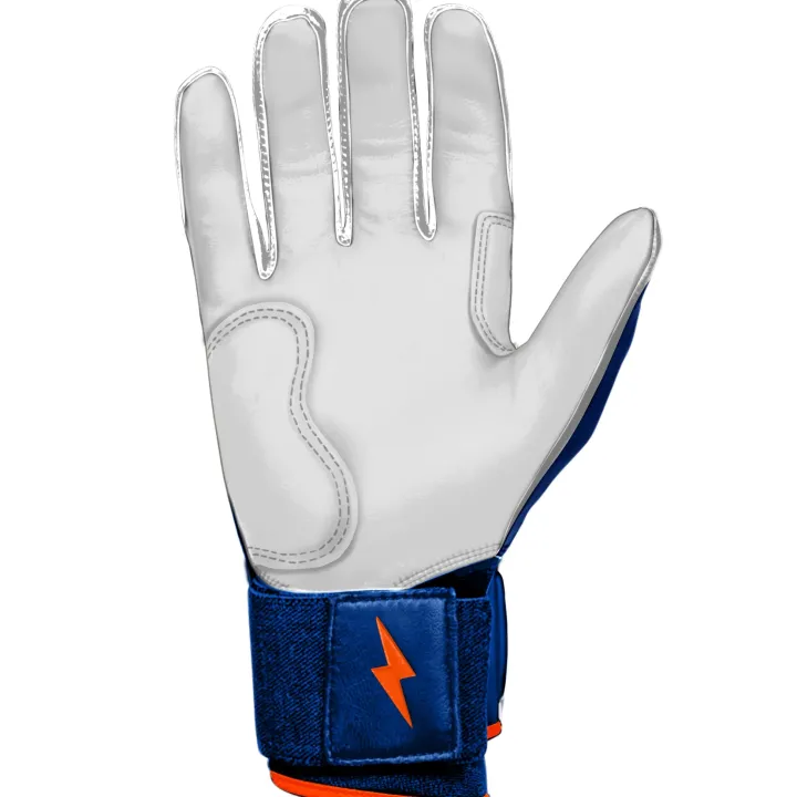 New NIMMO Series Long Cuff Batting Gloves Blue|Orange