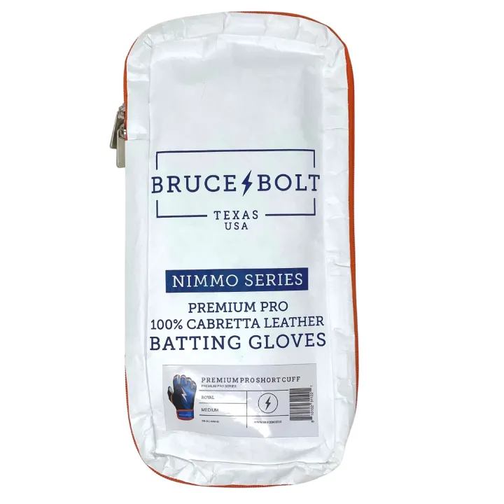 NIMMO Series Short Cuff Batting Gloves Blue|Orange
