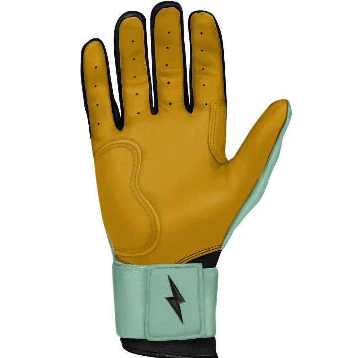 Best Patriot Series Long Cuff Batting Gloves Specialty|Black