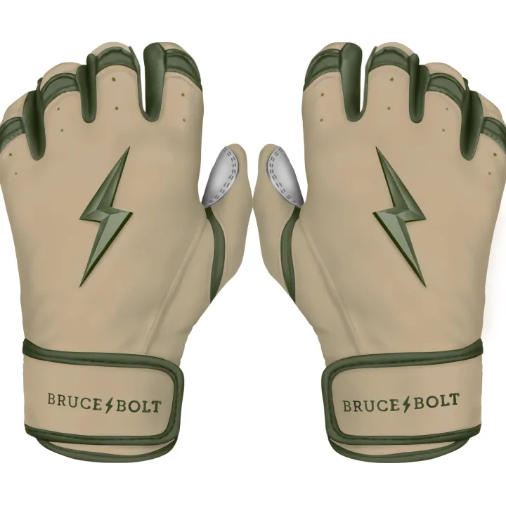 New Patriot Series Short Cuff Batting Gloves Specialty|Green