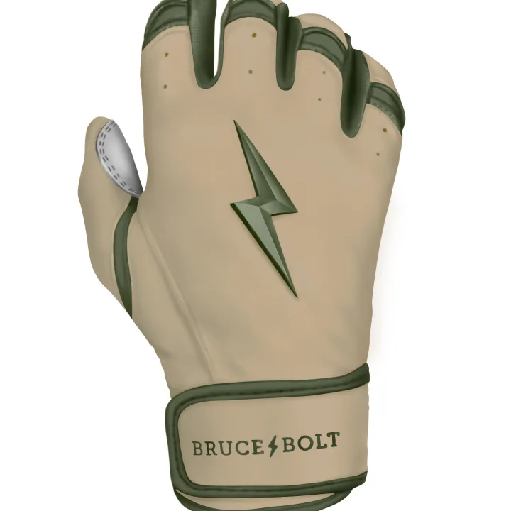 New Patriot Series Short Cuff Batting Gloves Specialty|Green