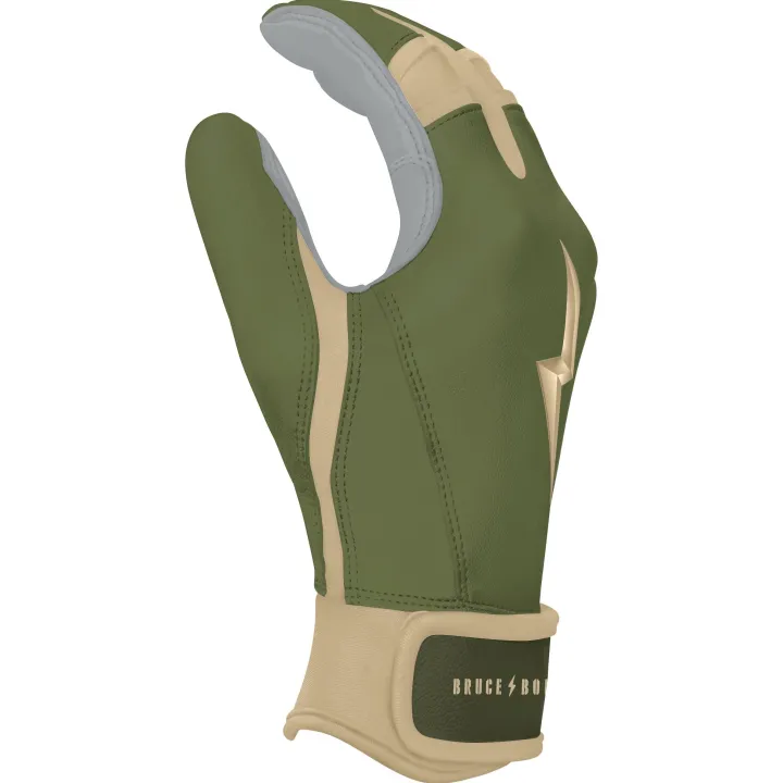 Patriot Series Short Cuff Batting Gloves Specialty|Green