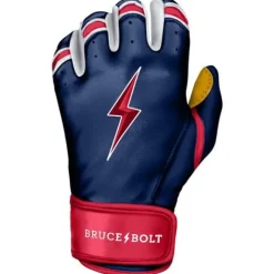 Online Patriot Series Short Cuff Batting Gloves Specialty|Blue