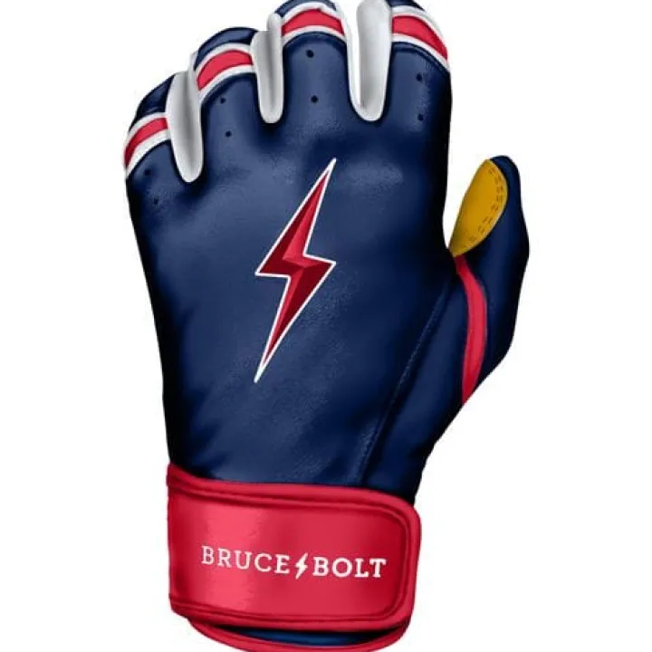 Online Patriot Series Short Cuff Batting Gloves Specialty|Blue