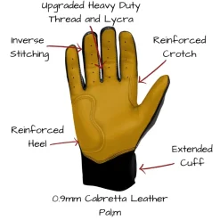 Discount Short Cuff Batting Gloves Black|Batting Gloves
