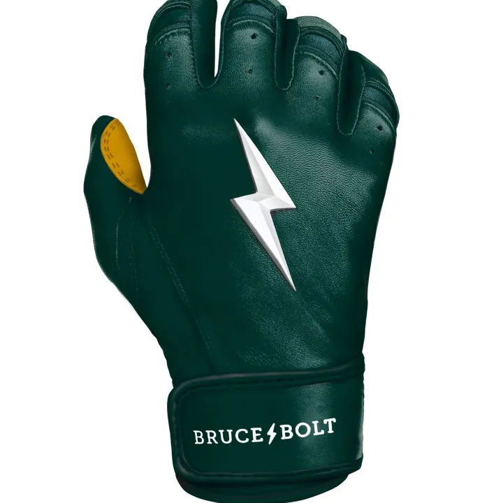 New Short Cuff Batting Gloves Green|Batting Gloves