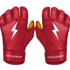 Short Cuff Batting Gloves Red|Batting Gloves
