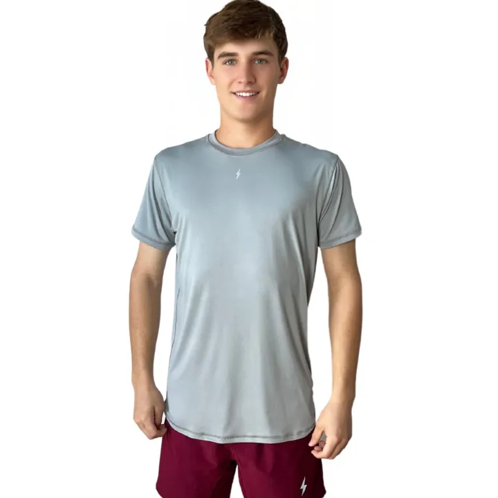 Outlet Short Sleeve Performance T-Shirt With Reflective Bolt Performance Tees