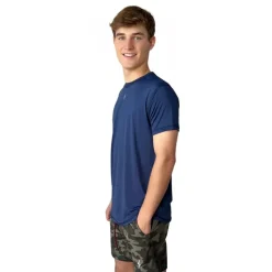 Hot Short Sleeve Performance T-Shirt With Reflective Bolt Performance Tees