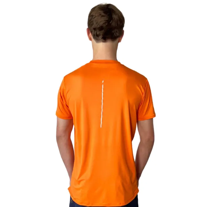 Hot Short Sleeve Performance T-Shirt With Reflective Bolt Performance Tees